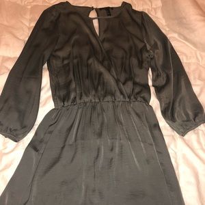 SILKY OLIVE GREEN DRESS! Forever 21